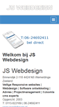 Mobile Screenshot of jswebdesign.nl
